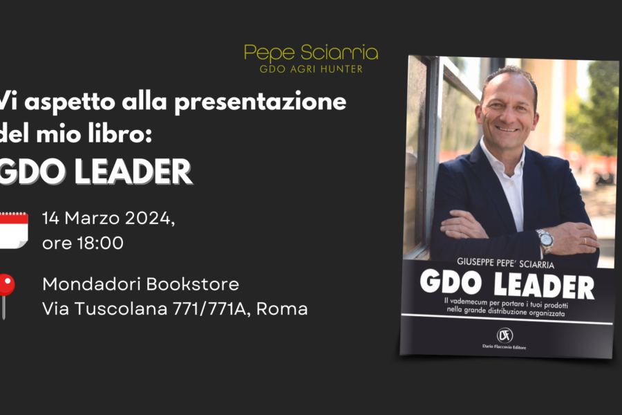 Presentazione GDO Leader presso Mondadori – la guida per vendere i prodotti alimentari nella Grande Distribuzione Organizzata