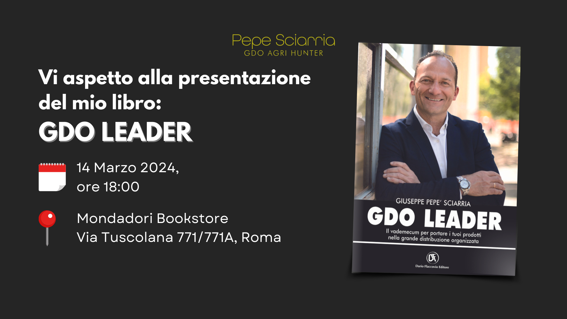 Presentazione GDO Leader presso Mondadori – la guida per vendere i prodotti alimentari nella Grande Distribuzione Organizzata